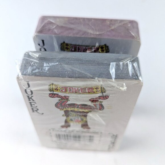 Set of 2 Vintage Playing Card Decks - Blue & Purple - Picture 4 of 4